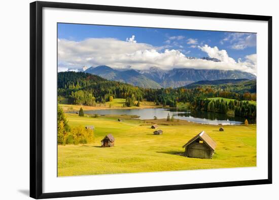 Panorama Scenery in Bavaria with View-Wolfgang Filser-Framed Photographic Print