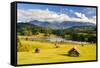 Panorama Scenery in Bavaria with View-Wolfgang Filser-Framed Stretched Canvas