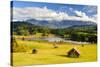 Panorama Scenery in Bavaria with View-Wolfgang Filser-Stretched Canvas