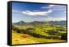 Panorama Scenery in Bavaria-Wolfgang Filser-Framed Stretched Canvas