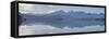Panorama Scenery in the Forggensee in Bavaria-Wolfgang Filser-Framed Stretched Canvas