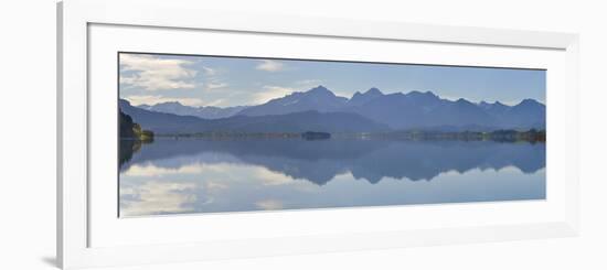 Panorama Scenery in the Forggensee in Bavaria-Wolfgang Filser-Framed Photographic Print