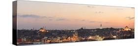 Panorama. Suleymaniye Mosque, the Blue Mosque and Hagia Sophia. the Golden Horn. Istanbul. Turkey-Tom Norring-Stretched Canvas