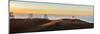 Panorama. Sunset at Maunakea Observatory. Hawaii. Usa-Tom Norring-Mounted Photographic Print