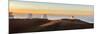 Panorama. Sunset at Maunakea Observatory. Hawaii. Usa-Tom Norring-Mounted Photographic Print