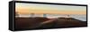 Panorama. Sunset at Maunakea Observatory. Hawaii. Usa-Tom Norring-Framed Stretched Canvas