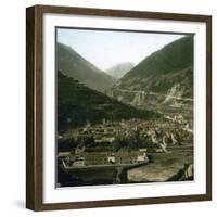 Panorama Taken from the Hautecour Road, Moutiers (Savoy, France), around 1900-Leon, Levy et Fils-Framed Photographic Print