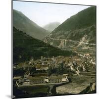 Panorama Taken from the Hautecour Road, Moutiers (Savoy, France), around 1900-Leon, Levy et Fils-Mounted Photographic Print