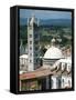 Panorama to Cathedral, Sienna, Tuscany, Italy-Peter Thompson-Framed Stretched Canvas