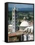 Panorama to Cathedral, Sienna, Tuscany, Italy-Peter Thompson-Framed Stretched Canvas