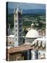 Panorama to Cathedral, Sienna, Tuscany, Italy-Peter Thompson-Stretched Canvas