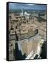 Panorama to Cathedral, Sienna, Tuscany, Italy-Peter Thompson-Framed Stretched Canvas