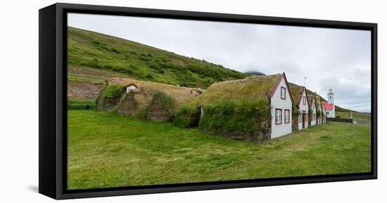 Panorama, Turf House Laufas-Catharina Lux-Framed Stretched Canvas