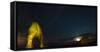 Panorama, USA, Arches National Park, Delicate Arch, Starry Sky-Catharina Lux-Framed Stretched Canvas