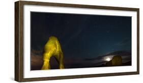 Panorama, USA, Arches National Park, Delicate Arch, Starry Sky-Catharina Lux-Framed Photographic Print