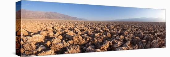 Panorama, USA, Death Valley National Park, Devil's Golf Course-Catharina Lux-Stretched Canvas