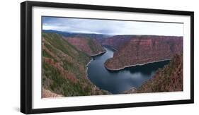 Panorama, USA, Flaming Gorge Nationwide Recreation Area-Catharina Lux-Framed Photographic Print