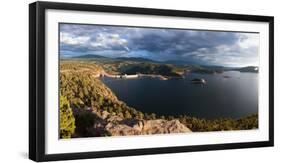 Panorama, USA, Flaming Gorge Nationwide Recreation Area-Catharina Lux-Framed Photographic Print