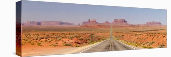 Panorama, USA, Monument Valley, Highway-Catharina Lux-Stretched Canvas