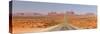 Panorama, USA, Monument Valley, Highway-Catharina Lux-Stretched Canvas