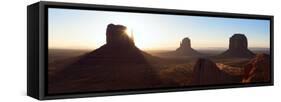 Panorama, USA, Monument Valley-Catharina Lux-Framed Stretched Canvas