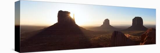 Panorama, USA, Monument Valley-Catharina Lux-Stretched Canvas