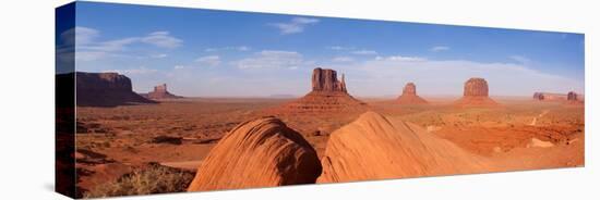 Panorama, USA, Monument Valley-Catharina Lux-Stretched Canvas