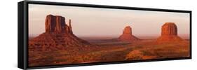 Panorama, USA, Monument Valley-Catharina Lux-Framed Stretched Canvas