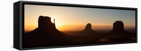 Panorama, USA, Monument Valley-Catharina Lux-Framed Stretched Canvas