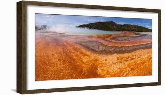 Panorama, USA, Yellowstone National Park, Grand Prismatic Spring-Catharina Lux-Framed Photographic Print