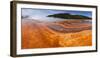 Panorama, USA, Yellowstone National Park, Grand Prismatic Spring-Catharina Lux-Framed Photographic Print