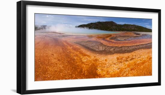 Panorama, USA, Yellowstone National Park, Grand Prismatic Spring-Catharina Lux-Framed Photographic Print