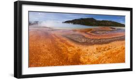 Panorama, USA, Yellowstone National Park, Grand Prismatic Spring-Catharina Lux-Framed Photographic Print