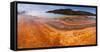 Panorama, USA, Yellowstone National Park, Grand Prismatic Spring-Catharina Lux-Framed Stretched Canvas