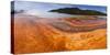 Panorama, USA, Yellowstone National Park, Grand Prismatic Spring-Catharina Lux-Stretched Canvas