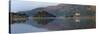 Panorama View across Loch Awe with Kilchurn Castle July-null-Stretched Canvas