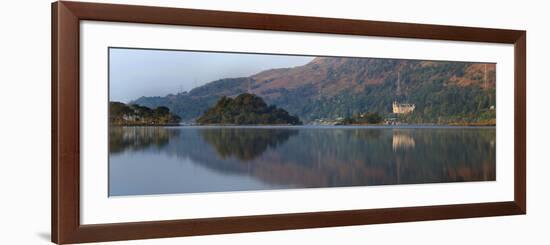 Panorama View across Loch Awe with Kilchurn Castle July-null-Framed Photographic Print