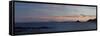 Panorama with Kaikoura Ranges in South Island at Sunset from Wellington-Nick Servian-Framed Stretched Canvas