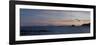 Panorama with Kaikoura Ranges in South Island at Sunset from Wellington-Nick Servian-Framed Photographic Print