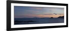 Panorama with Kaikoura Ranges in South Island at Sunset from Wellington-Nick Servian-Framed Photographic Print