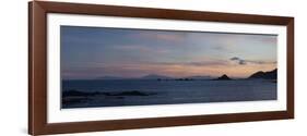 Panorama with Kaikoura Ranges in South Island at Sunset from Wellington-Nick Servian-Framed Photographic Print