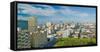 Panoramic aerial view of Durban, South Africa skyline-null-Framed Stretched Canvas