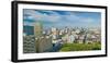 Panoramic aerial view of Durban, South Africa skyline-null-Framed Photographic Print