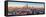 Panoramic aerial view of London City skyline at sunset taken from St. Paul's Cathedral, London-Ed Hasler-Framed Stretched Canvas