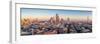 Panoramic aerial view of London City skyline at sunset taken from St. Paul's Cathedral, London-Ed Hasler-Framed Photographic Print