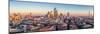 Panoramic aerial view of London City skyline at sunset taken from St. Paul's Cathedral, London-Ed Hasler-Mounted Photographic Print