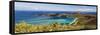 Panoramic Aerial View of Magens Bay, St Thomas, US Virgin Islands-George Oze-Framed Stretched Canvas