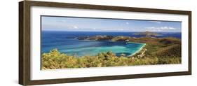 Panoramic Aerial View of Magens Bay, St Thomas, US Virgin Islands-George Oze-Framed Photographic Print