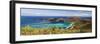 Panoramic Aerial View of Magens Bay, St Thomas, US Virgin Islands-George Oze-Framed Photographic Print