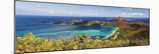 Panoramic Aerial View of Magens Bay, St Thomas, US Virgin Islands-George Oze-Mounted Photographic Print